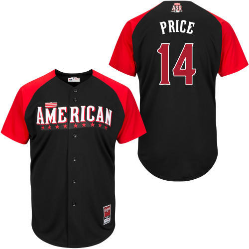 American League Authentic #14 Price 2015 All-Star Stitched Jersey